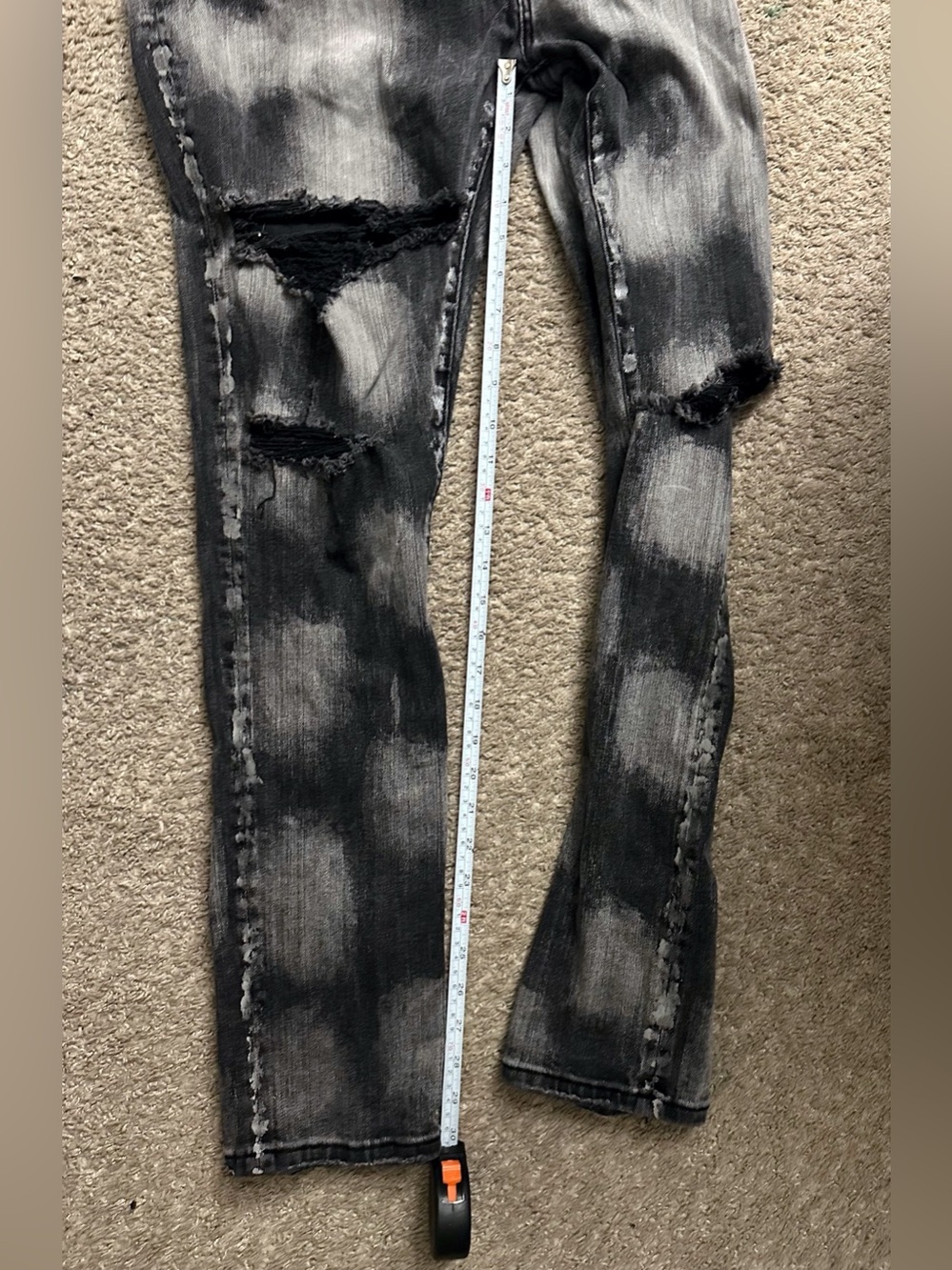 Cult of Individuality Distressed Jeans Slim Streetwear Grunge Skater Emo School - Picture 10 of 11